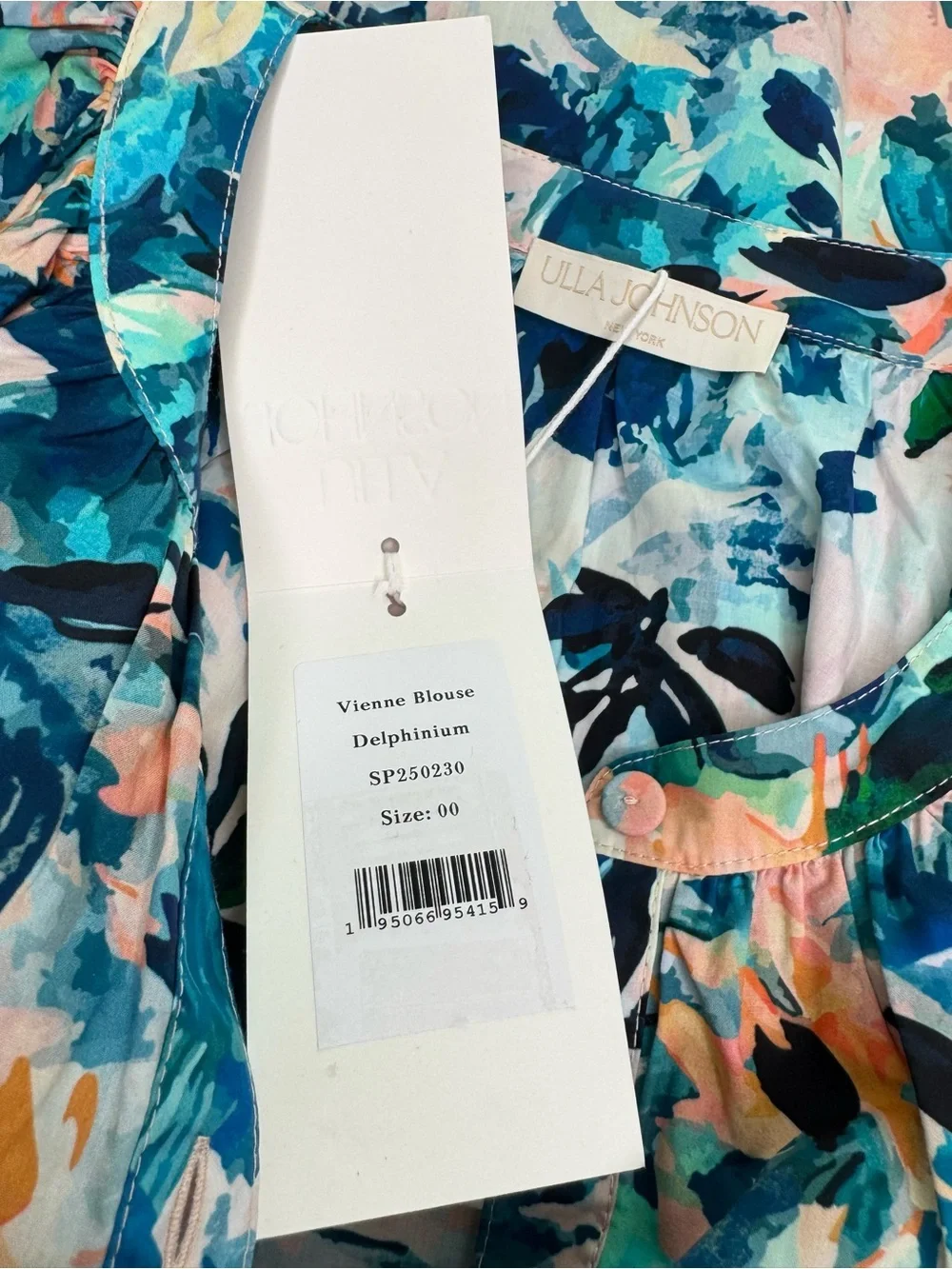 Ulla Johnson Vienne 100% Cotton Blouse